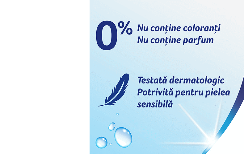 Blândă cu pielea sensibilă