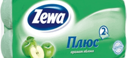 2010 история Zewa - bathroom tissue renewed design and logo