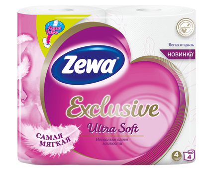 Zewa Exclusive Ultra Soft 4 rolls toilet paper