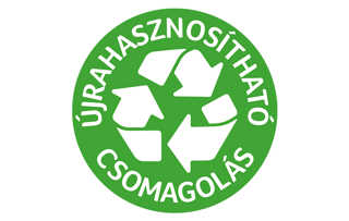 Újrahasznosítható csomagolás, kényelmesen használható frissentartó zárófüllel