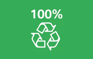 100 % recyklovatelných obalů