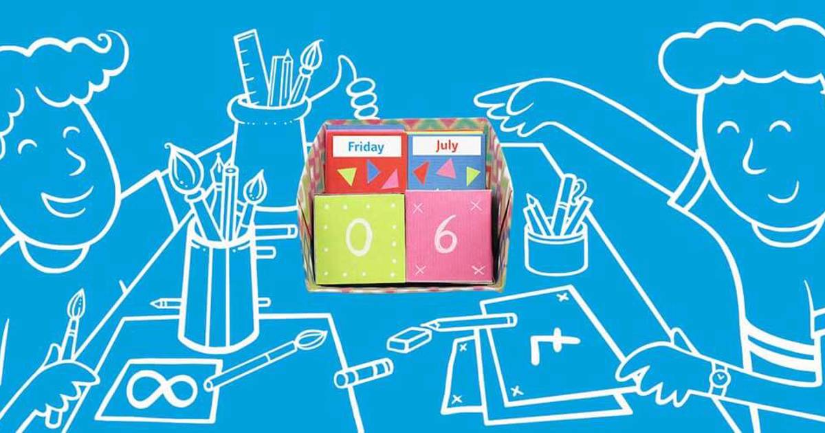 Einen Ewigen Kalender Basteln Mit Kindern Zewa