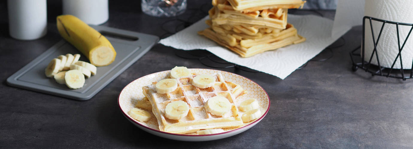 Bananen-Waffeln