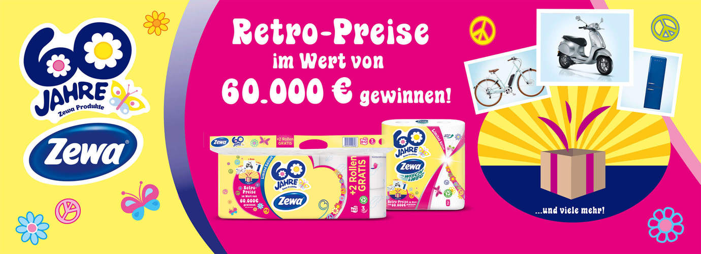 Hippie Birthday!
Zewa ist 60!