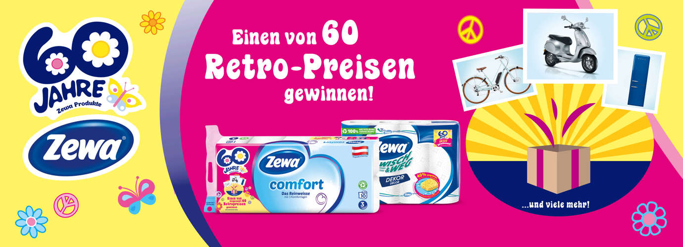 Zewa 60 Jahre Promotion Zewa
