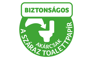 Nedves toalettpapír, amely ugyanolyan biztonságosan lehúzható, mint a száraz