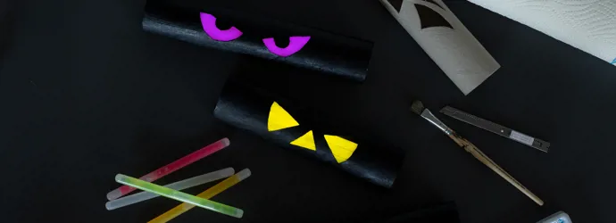 Halloween-Augen basteln: So geht's ganz leicht