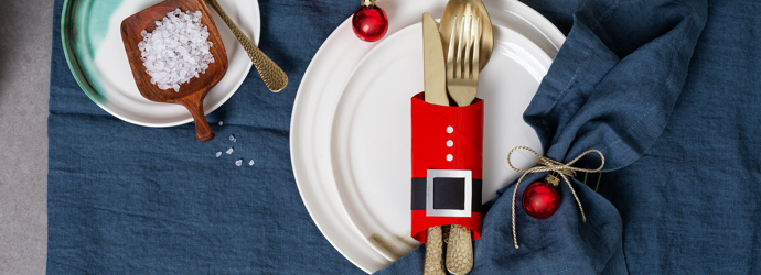 X-Mas-DIY Besteck-Mäntelchen