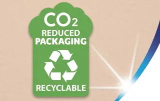 Μειωμένες εκπομπές CO2 και ανακυκλώσιμη συσκευασία
